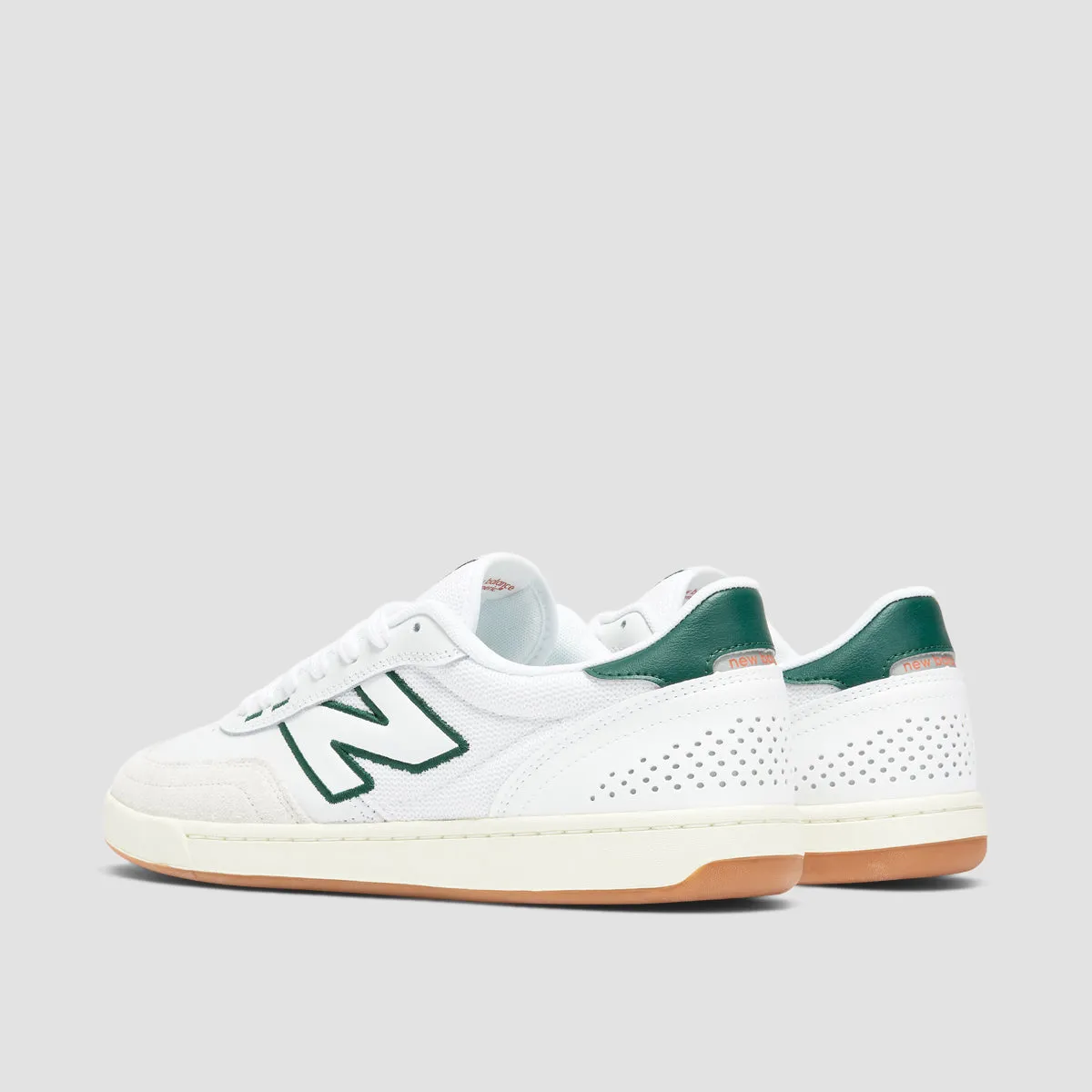 New Balance Numeric 440 V2 Shoes - White/Forest Green