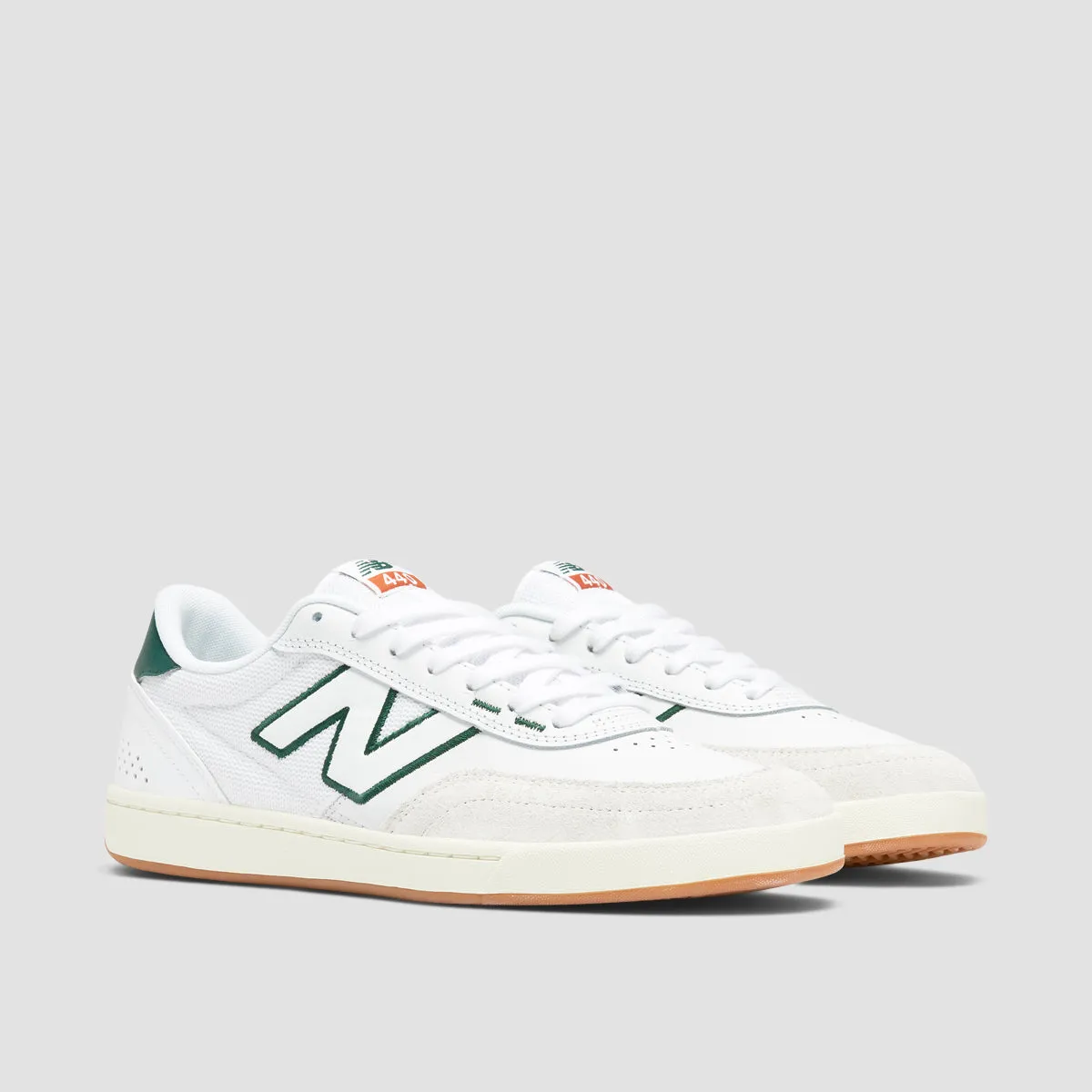 New Balance Numeric 440 V2 Shoes - White/Forest Green