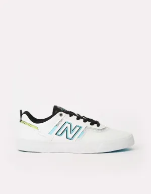 New Balance Numeric Jamie Foy 306 Skate Shoes - White/Baby Blue