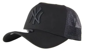 New Era New York Yankees 9FORTY A Frame Trucker Cap - Black/Black