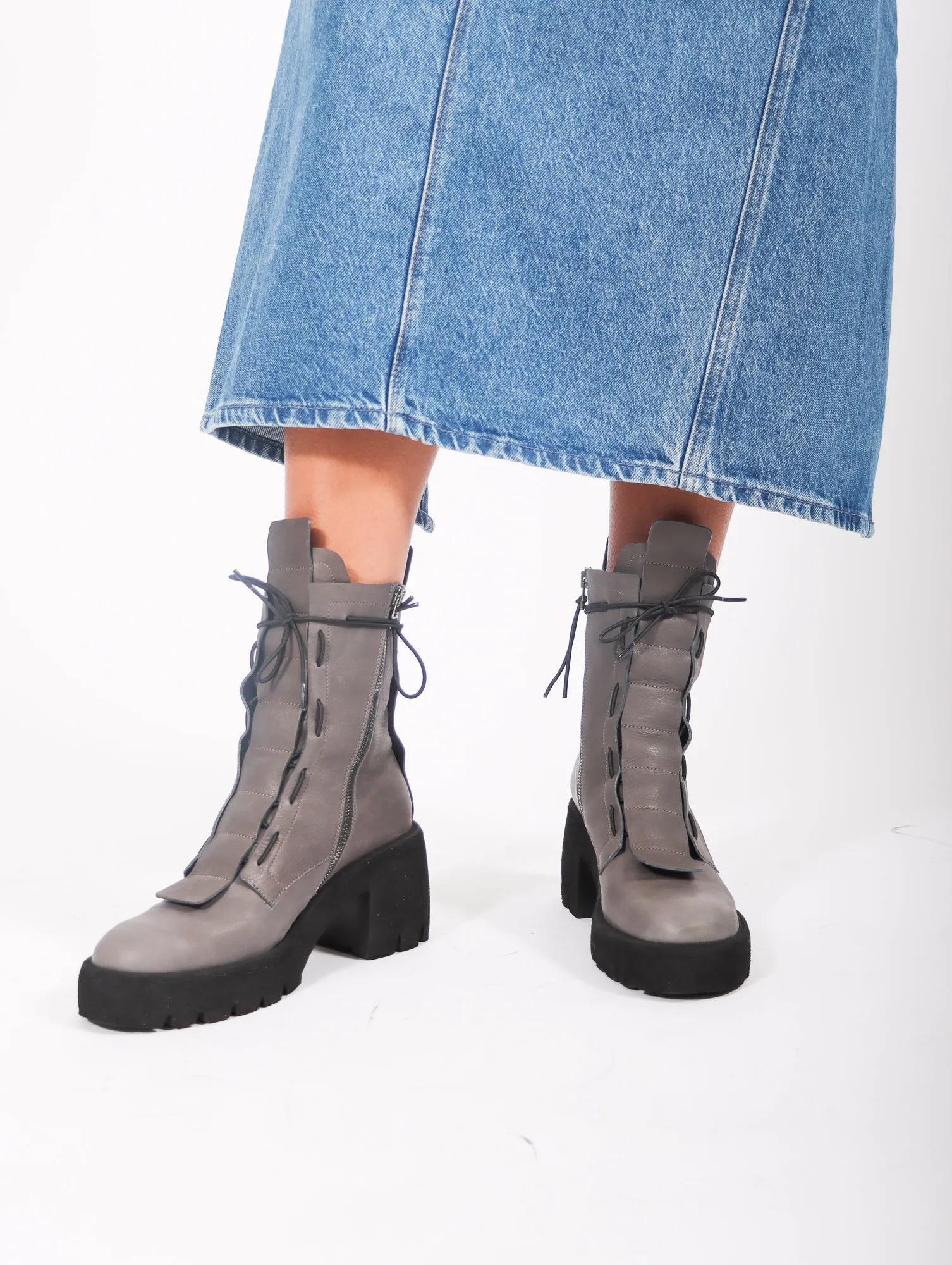 New You Boots in Grey by Puro