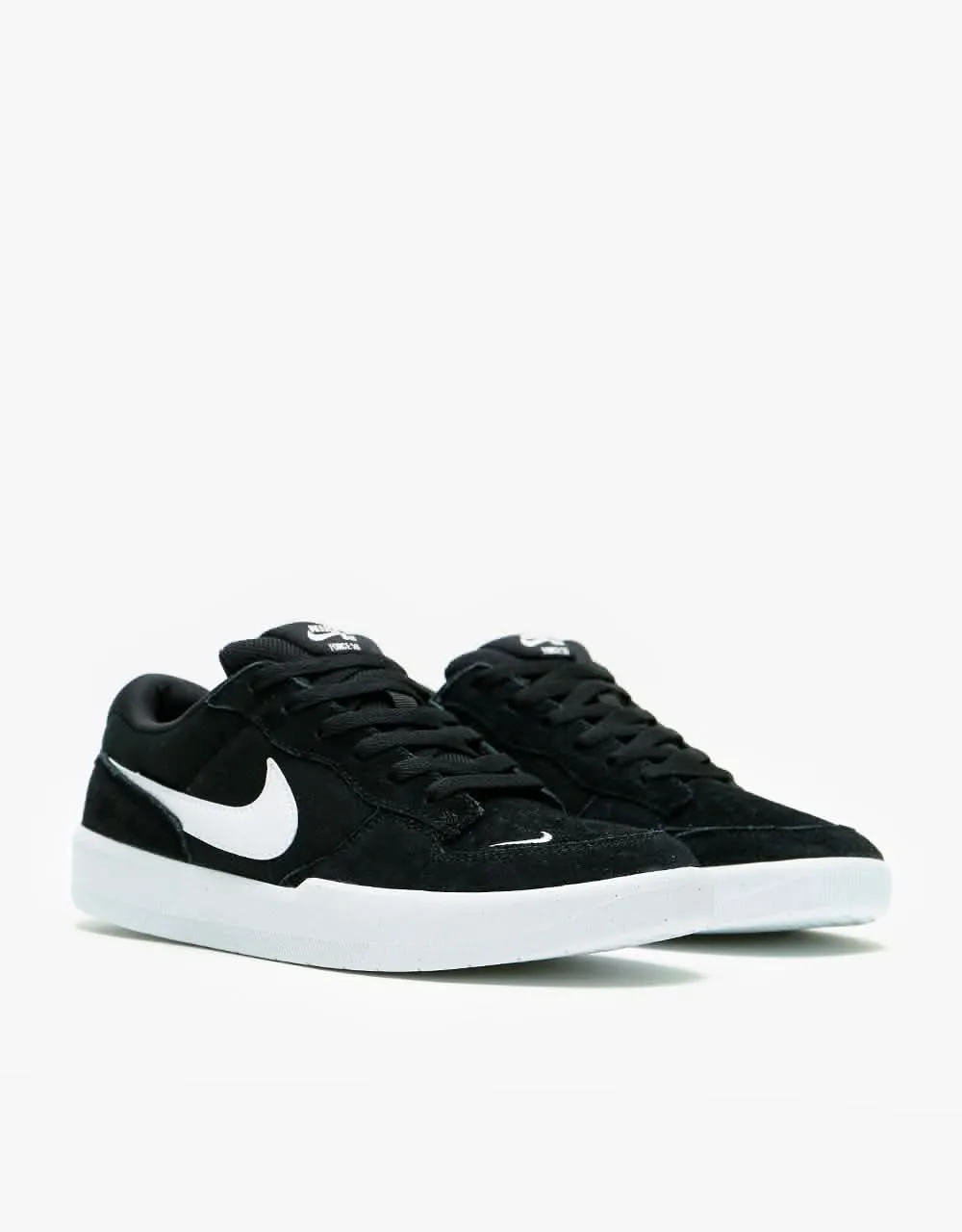 Nike SB Force 58 Skate Shoes - Black/White-Black