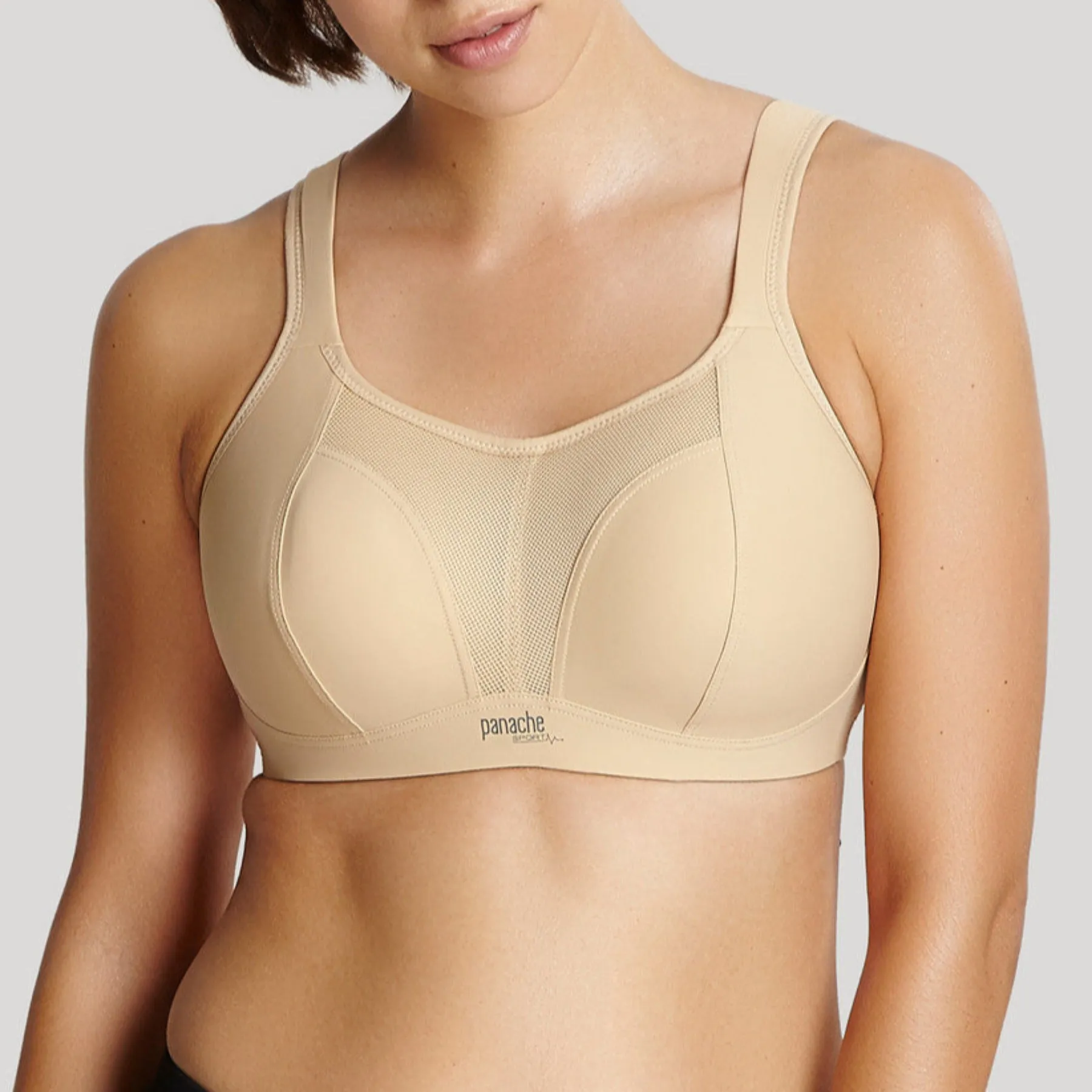 Non Wired Sports Bra 7341 - Latte