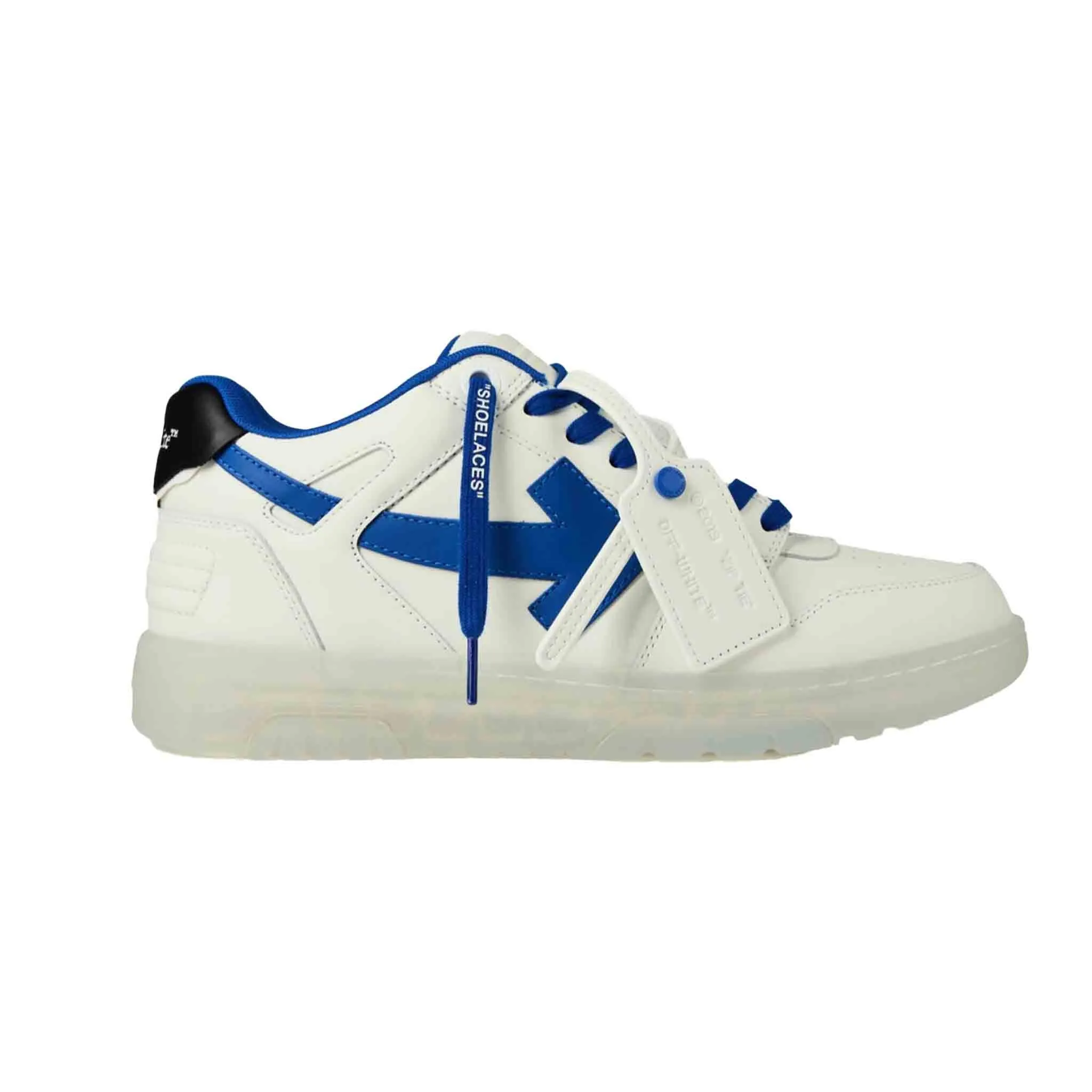 OFF-WHITE Out Of Office Transparent in White/ Navy Blue