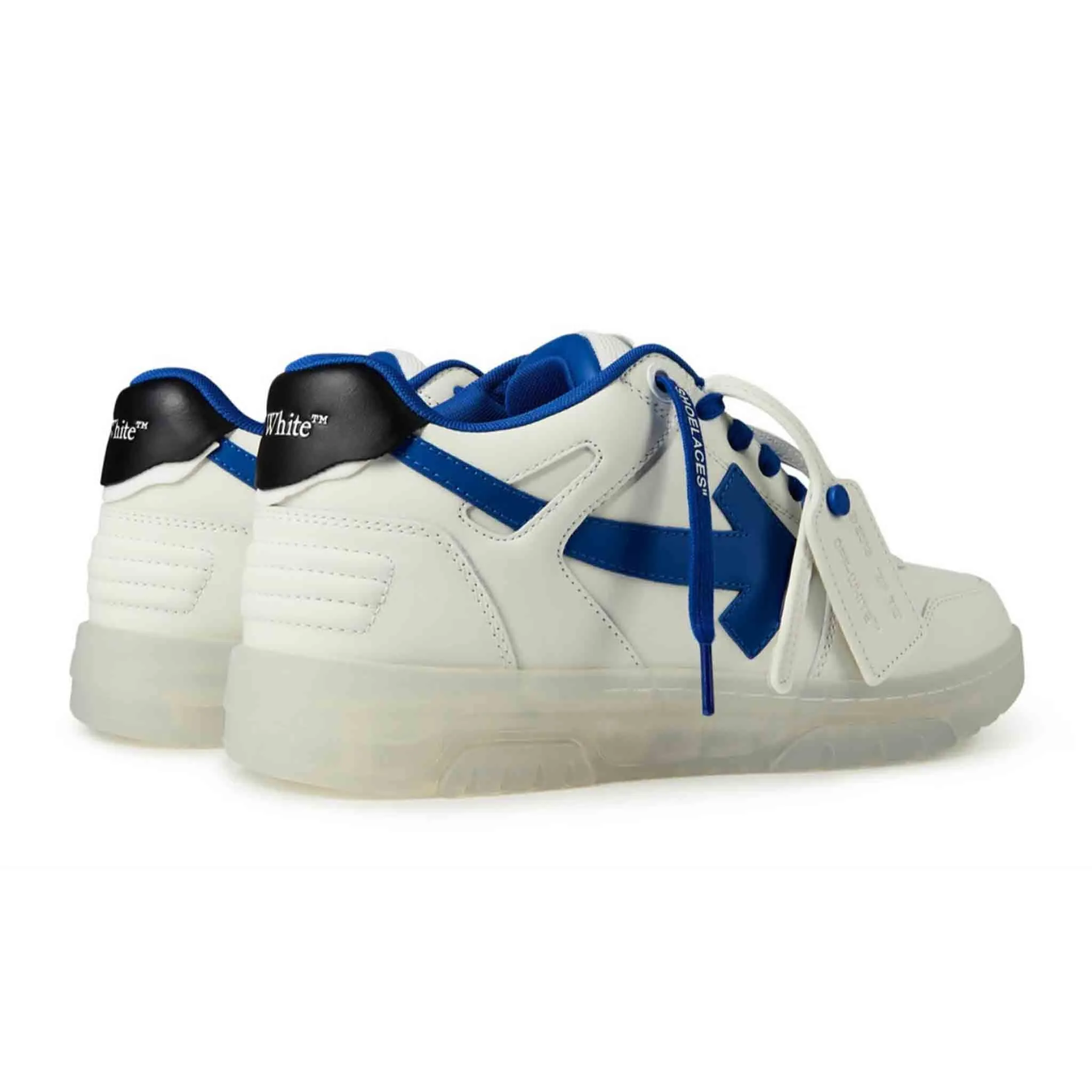 OFF-WHITE Out Of Office Transparent in White/ Navy Blue