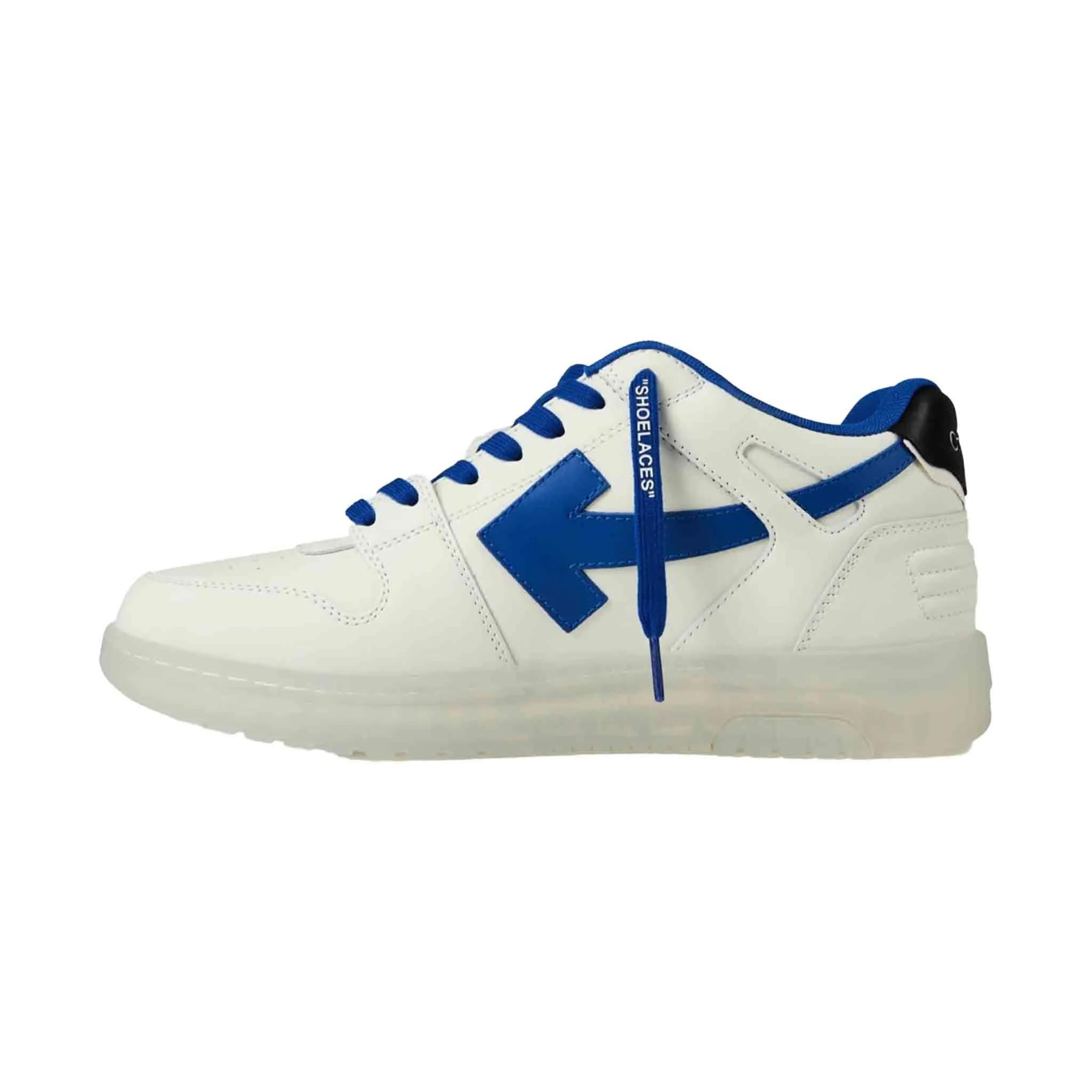 OFF-WHITE Out Of Office Transparent in White/ Navy Blue