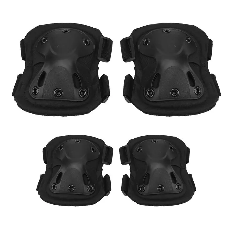 Outdoor Safety Tactical Knee And Elbow Pad Set Jy-138