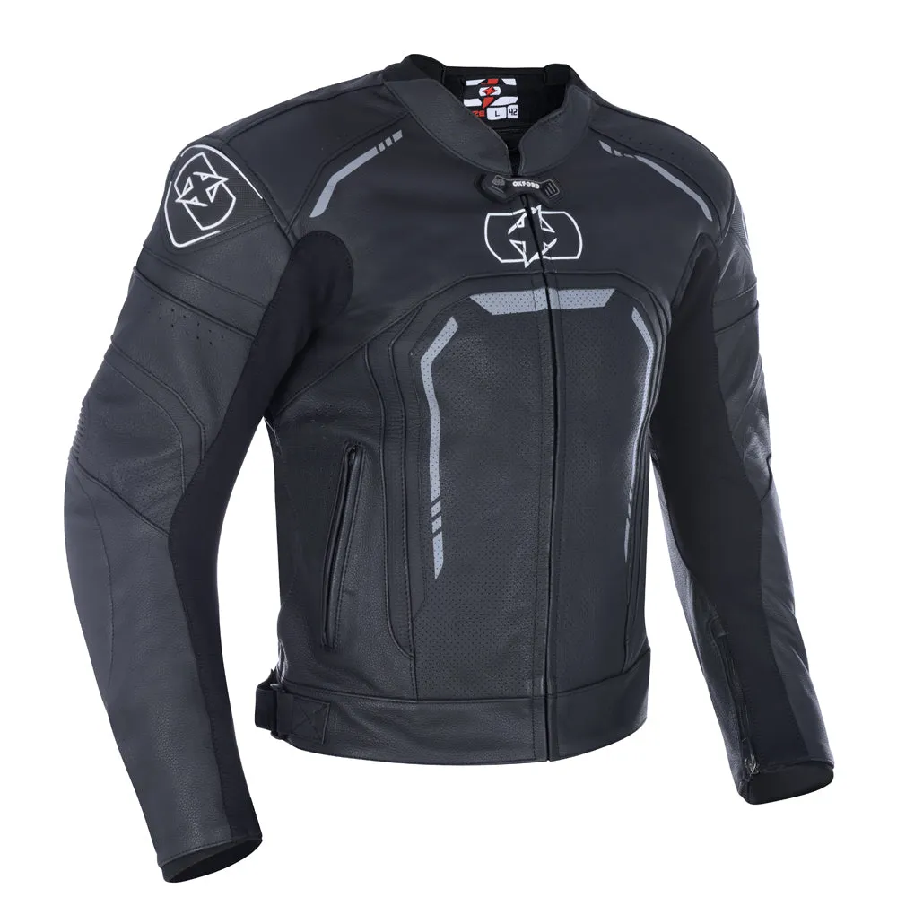 Oxford Strada Leather Sports Jacket - Stealth Black