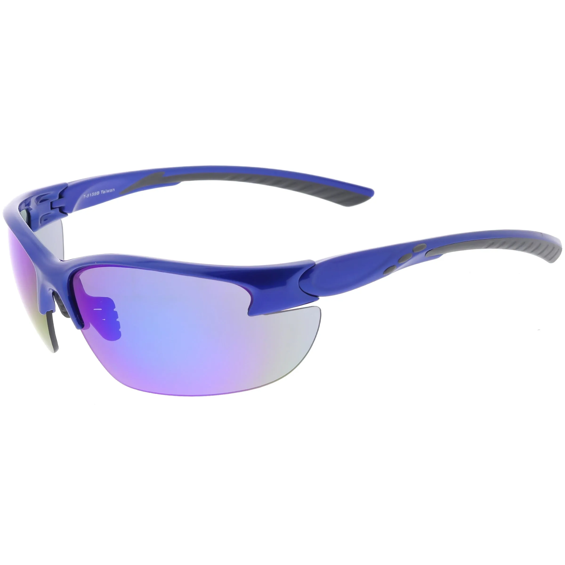 Performance Competition Half Frame Wrap Around Sports Sunglasses C800