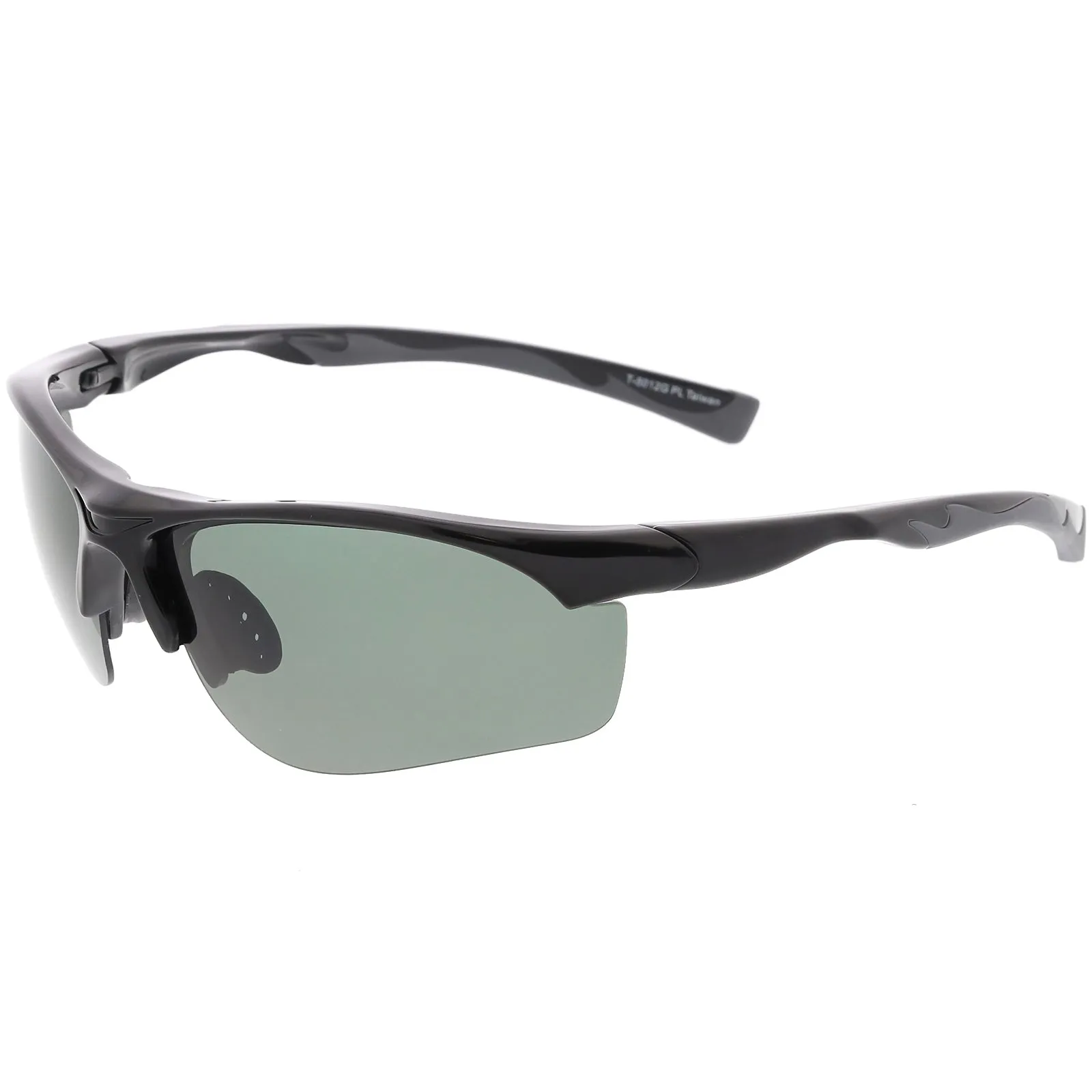 Premium Half Frame Polarized TR-90 Sports Wrap Sunglasses C818 70mm