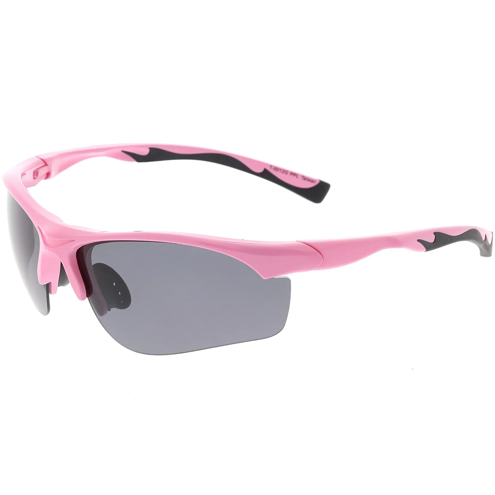 Premium Half Frame Polarized TR-90 Sports Wrap Sunglasses C818 70mm