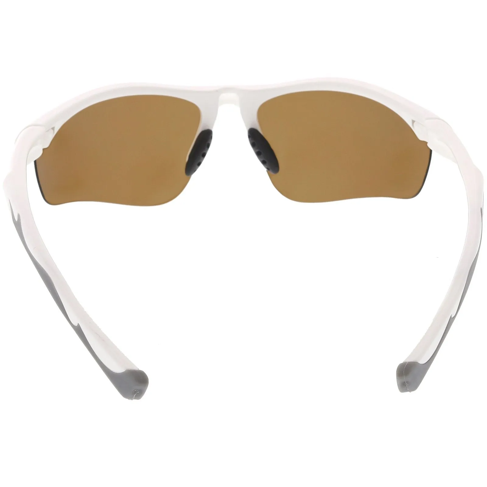 Premium Half Frame Polarized TR-90 Sports Wrap Sunglasses C818 70mm