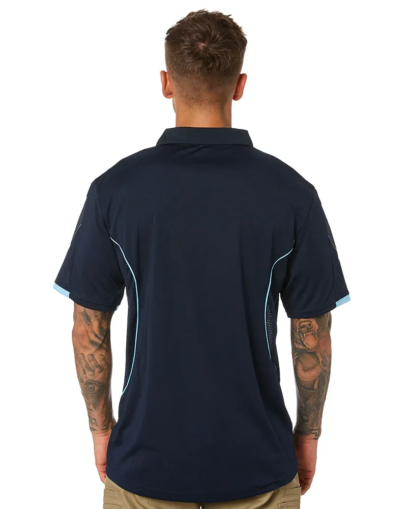 Razor Polo - Navy/Sky