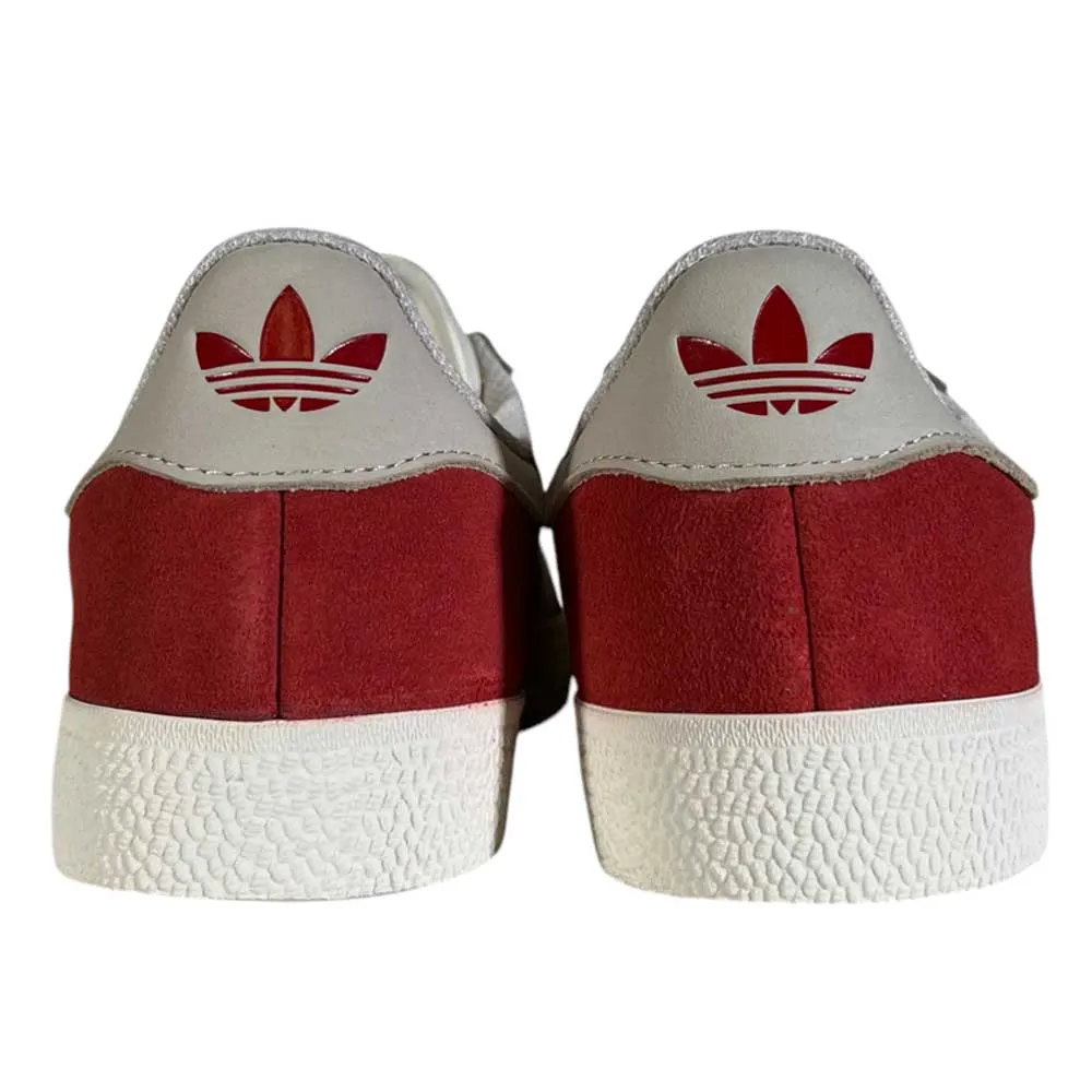 Red White Gold Gazelle ADV Adidas Skateboarding Suede Shoes