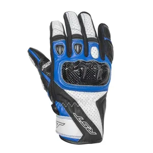 RST 2123 Stunt III CE Men's Short Sports Leather Motorcycle Gloves - Blue