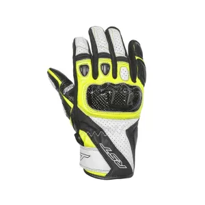 RST 2123 Stunt III CE Men's Short Sports Leather Motorcycle Gloves - Yellow