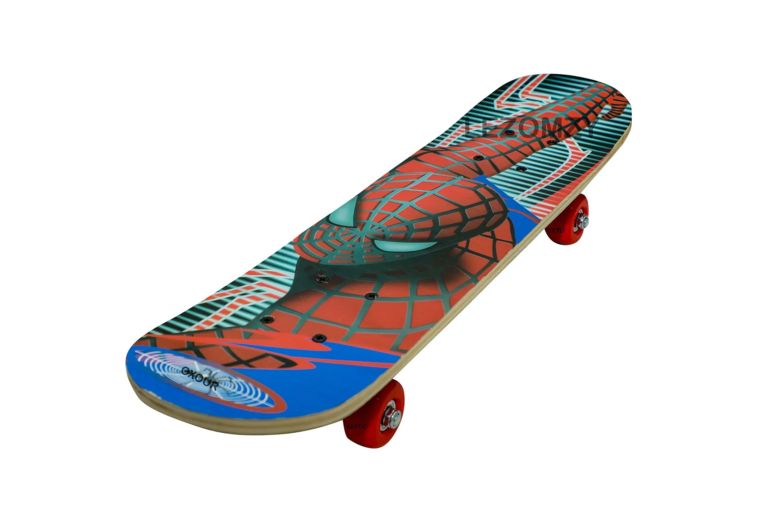 Sell pluse Skateboard 23"X 6" Complete Skateboard, Double Kick Concave Skate Board 9 Layer Plywood Deck Standard Skateboards For Kids Boys Girls Beginners Teens Adult-Mickeyy