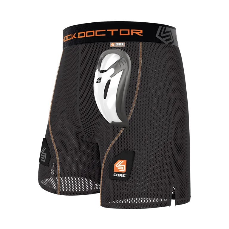 Shock Doctor Shorts - Core Loose Hockey Short w/BioFlex Cup 2.0