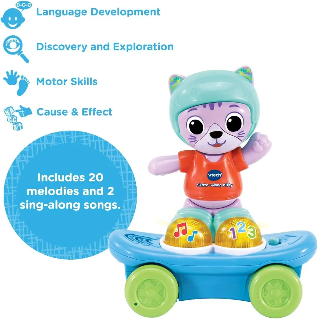 Skate-Along Kitty, Interactive Baby Toy with Lights & Music