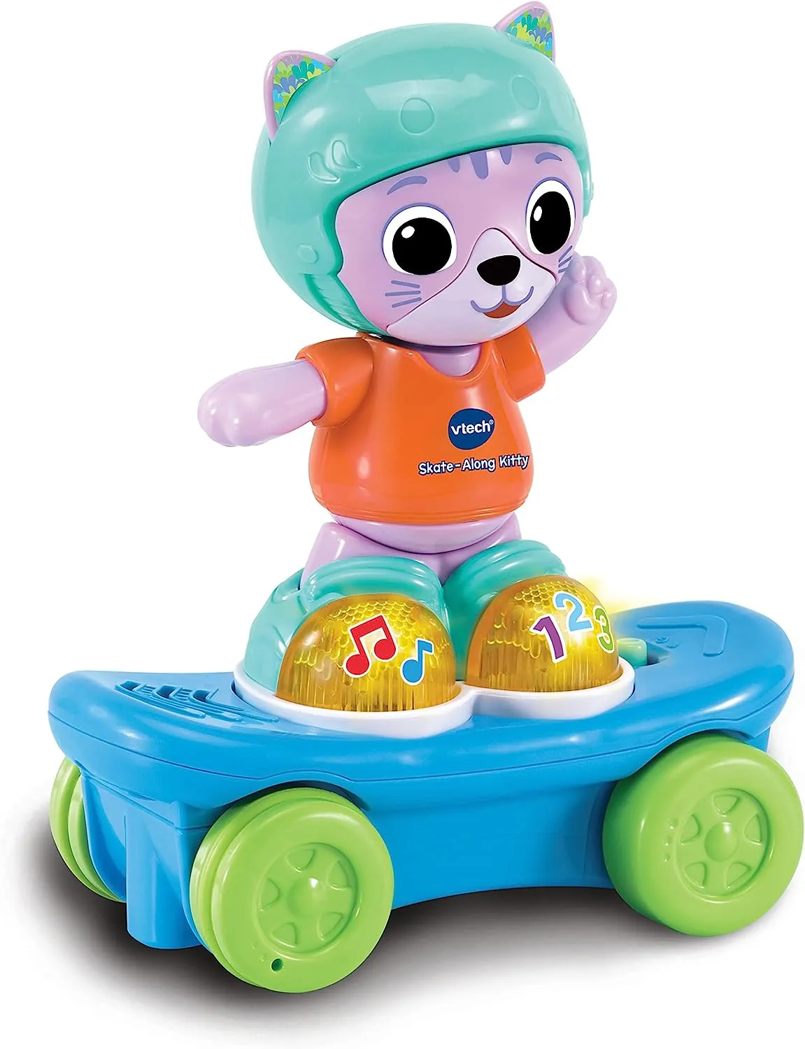 Skate-Along Kitty, Interactive Baby Toy with Lights & Music