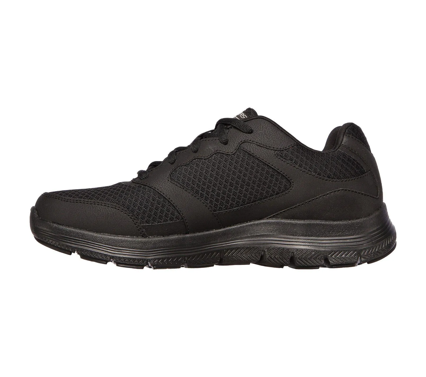 Skechers Men's Flex Advantage 4.0 Sneaker Wide Fit shoes in Black in UK6 to UK13