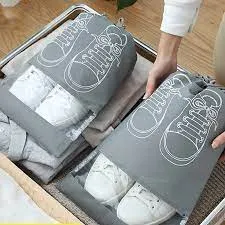 Storage Shoes Bags Portable Travel Shoes Organizer (Randon Colour)