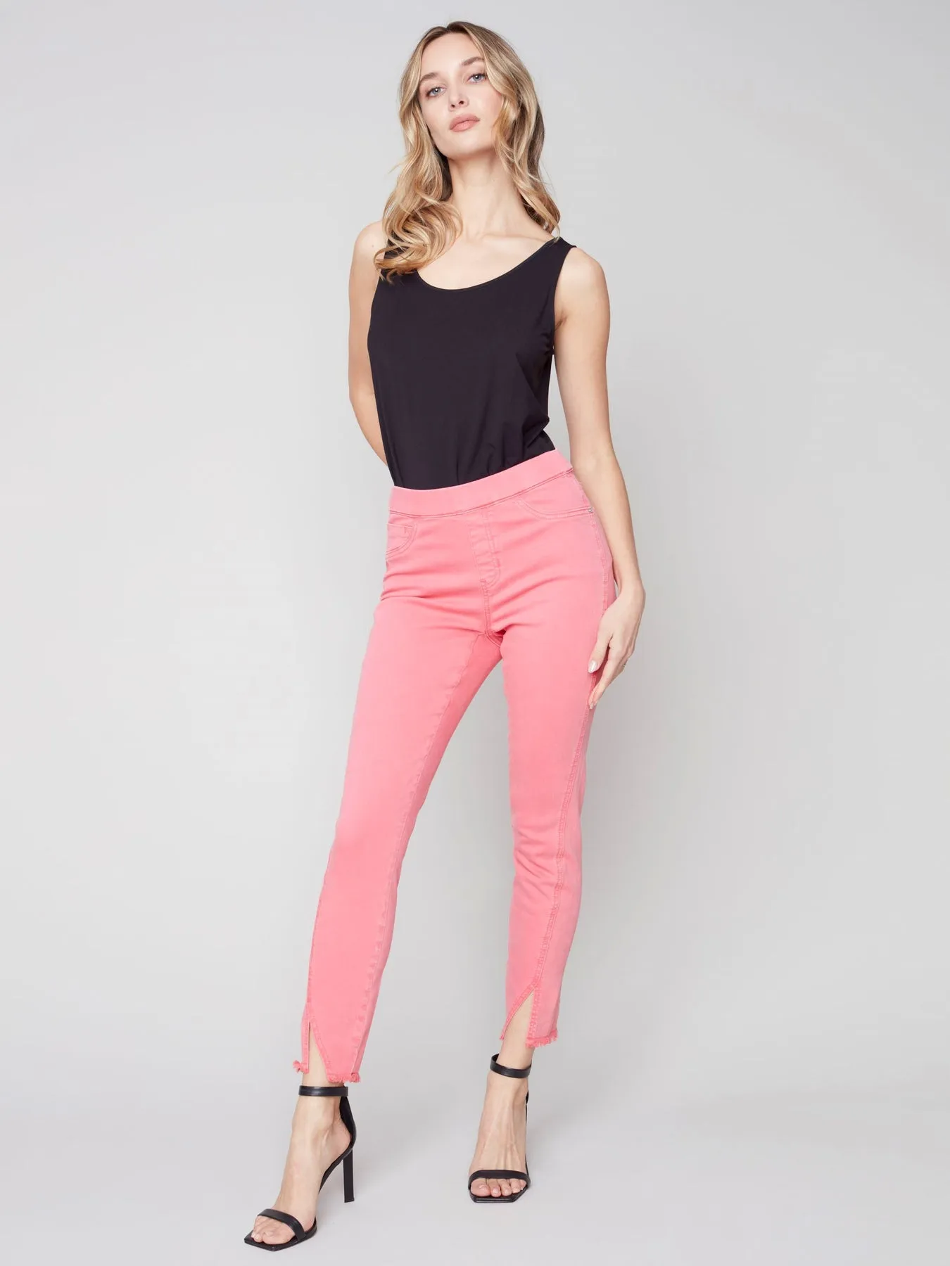 Stretch Denim Pant - Grapefruit