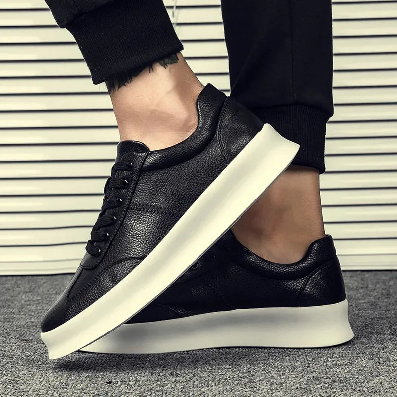 Student leather casual shoes