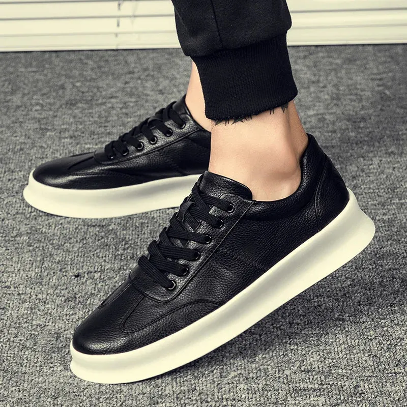 Student leather casual shoes