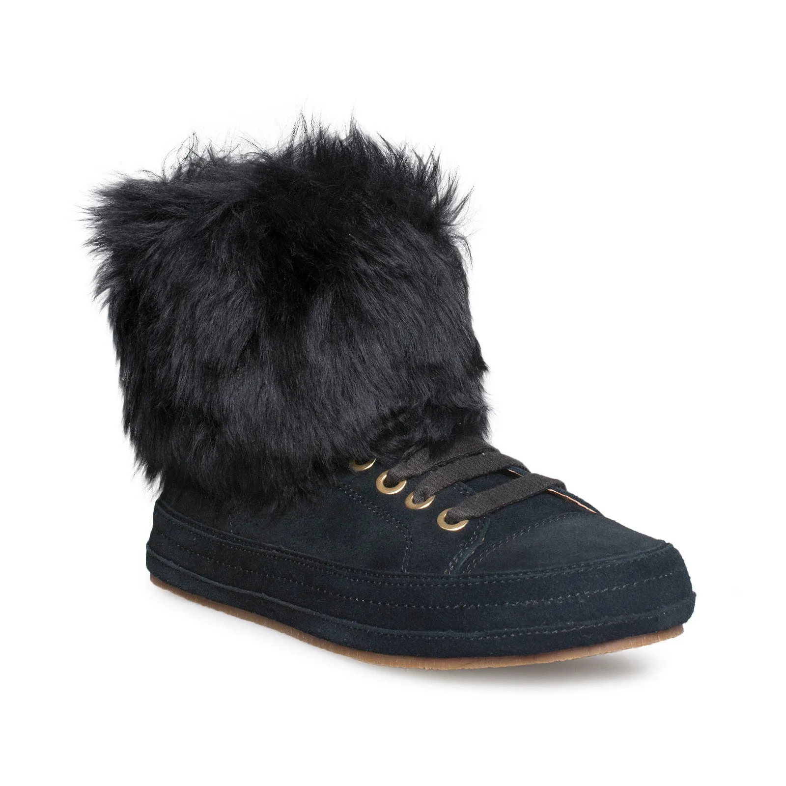 UGG Antoine Fur Black Shoes