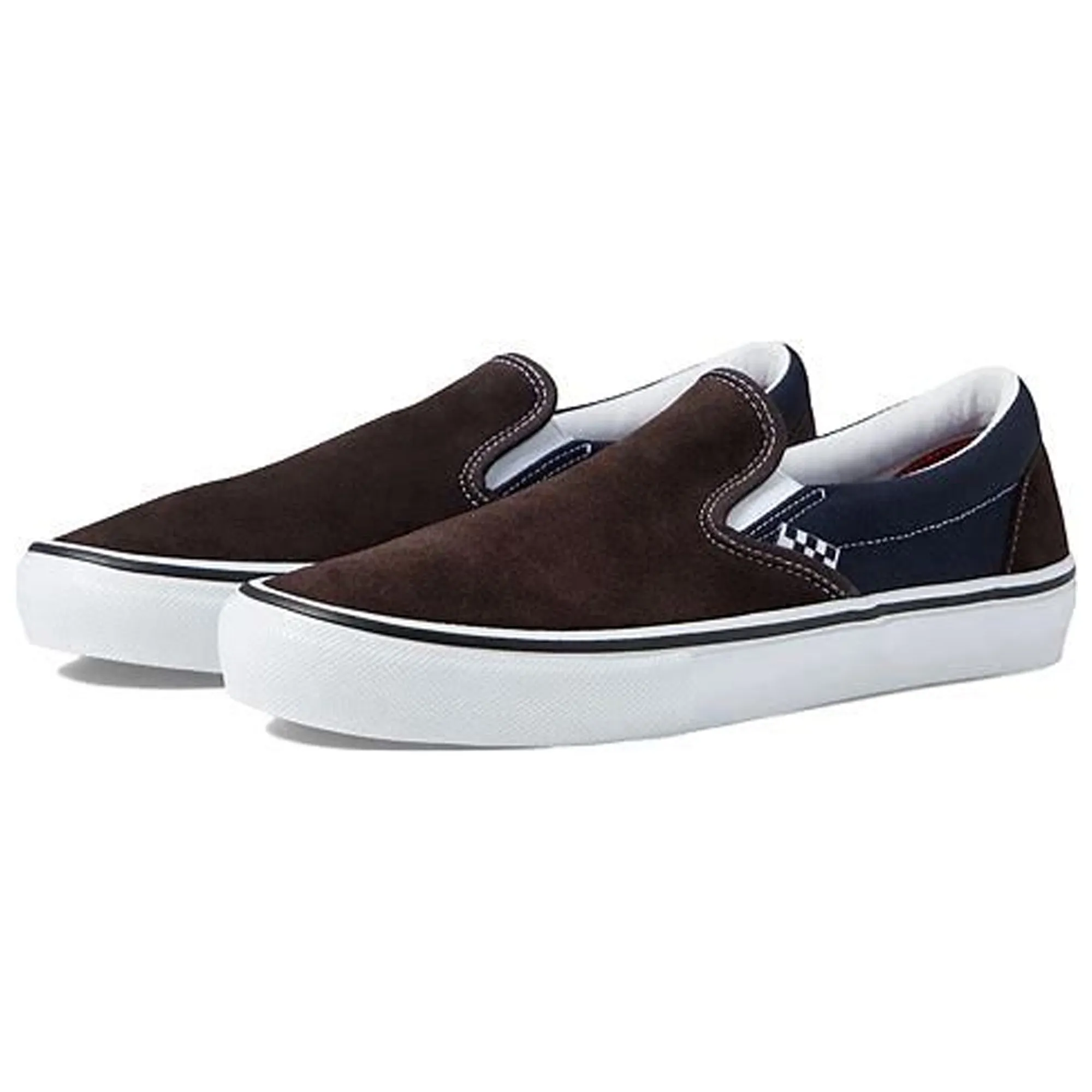 Vans Classic Slip-On Men's Shoes - Brown/Navy