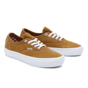 VANS - Skate Authentic Leather Shoes [GOLDEN BROWN]