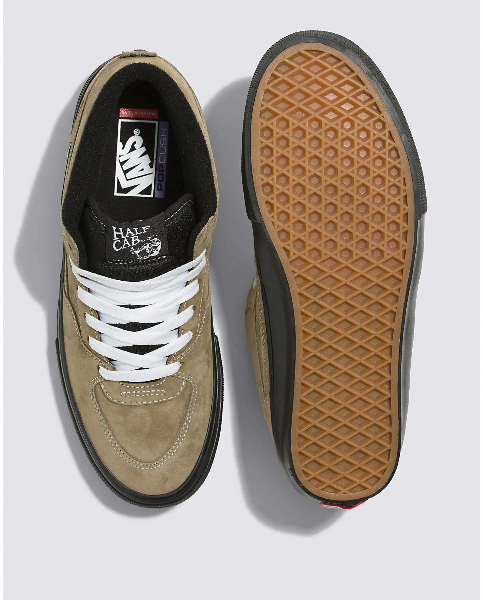 Vans Skate Pig Suede '92 Half Cab Skateboard Shoe - Olive/Black