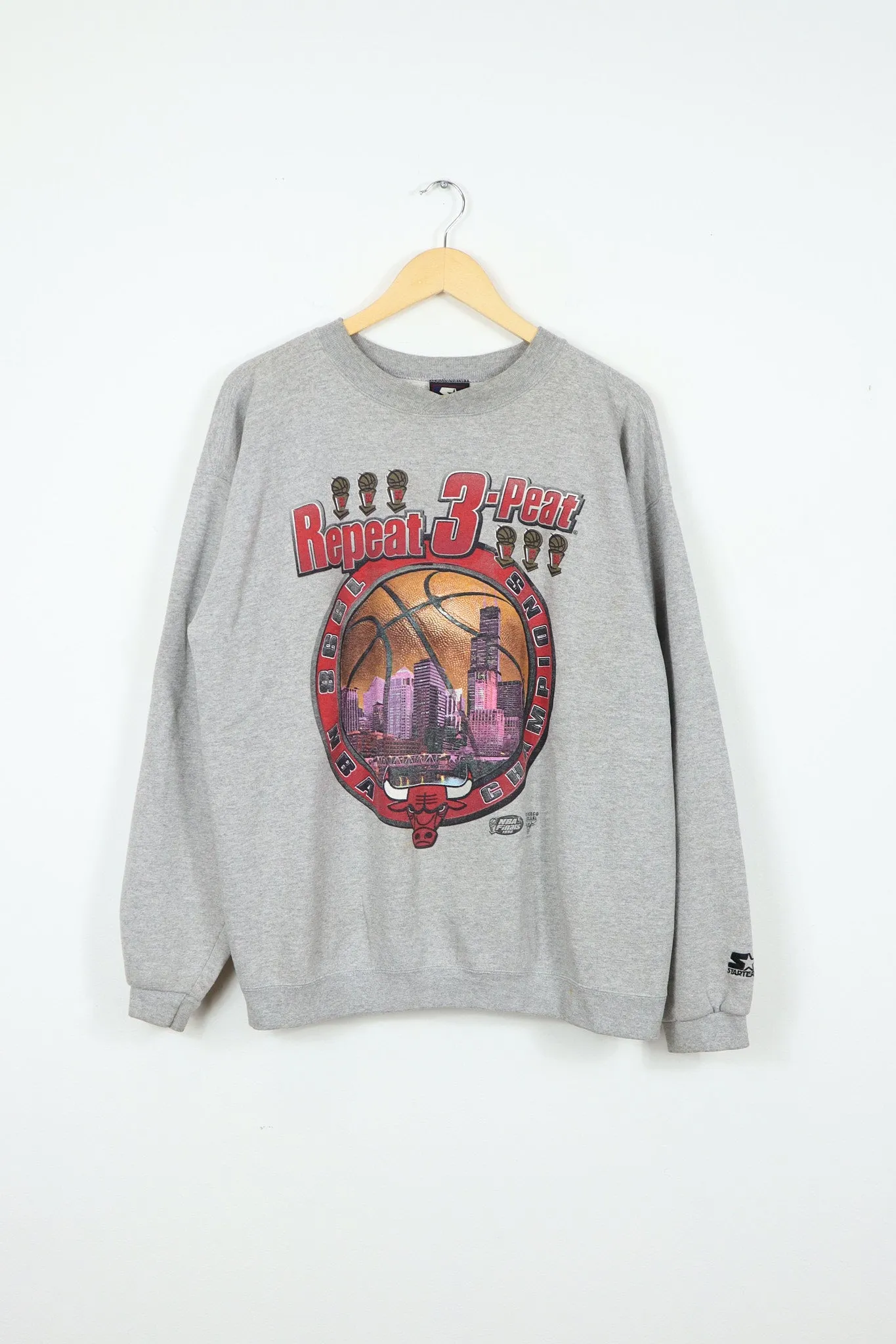 Vintage Chicago Bulls 1998 3-Peat Crewneck