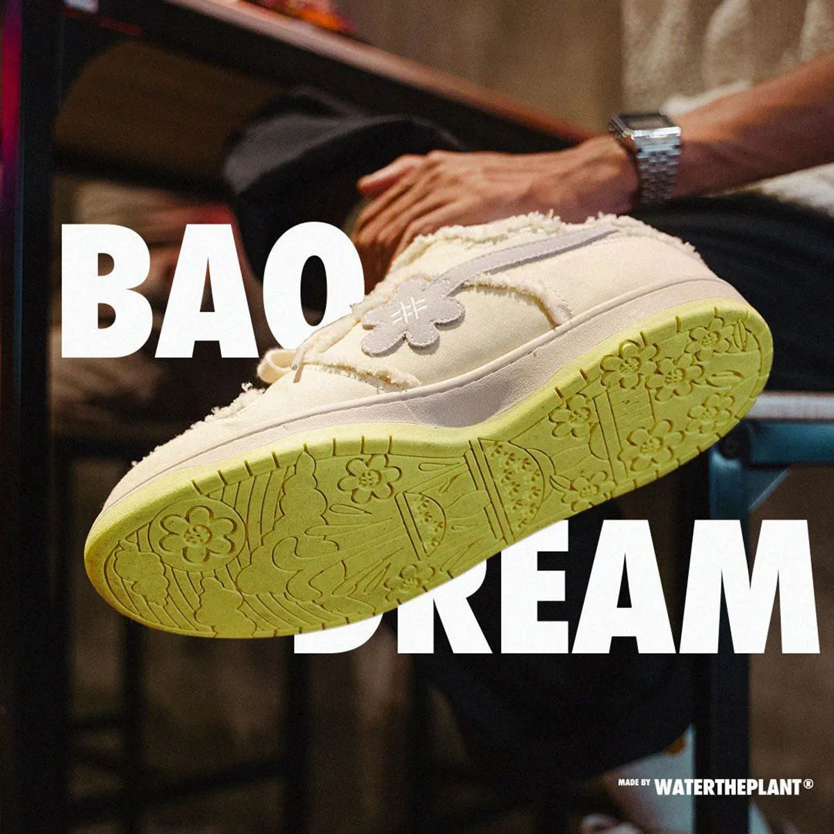 WATER THE PLANT ウォーター ザ プラント BAO KICKS CREAM WHITE "バオ キックス クリーム ホワイト" 【WTP030】