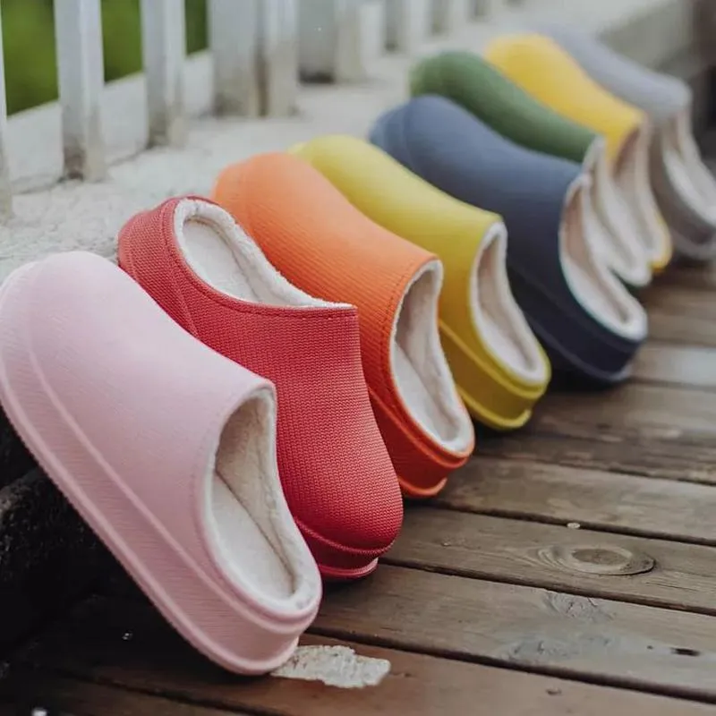 Waterproof Warm Cotton Slippers