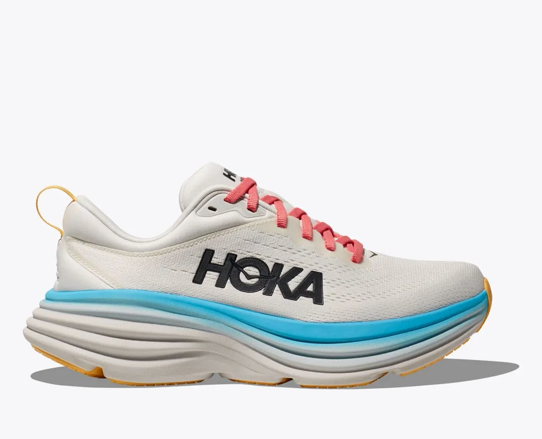 Women's Hoka Bondi 8 (Blanc De Blanc / Swim Day)